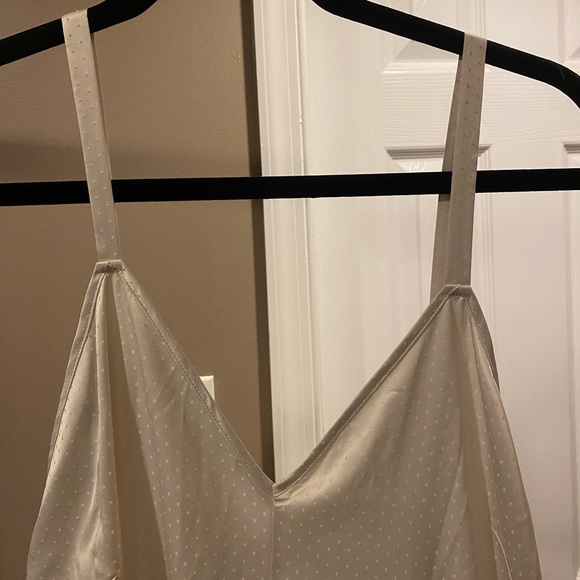 Something Navy Swiss Dot Midi Dress - Picture 8 of 11